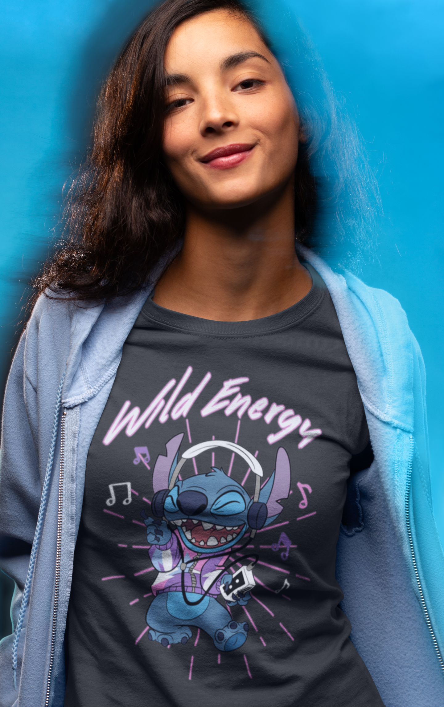 Disney Lilo And Stitch Wild Energy T Shirt Women s Retro Tees Clothing