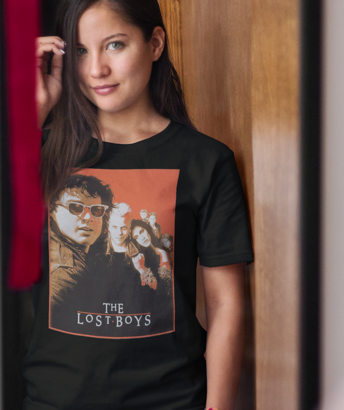 Womens unisex lost boys movie poster t-shirt