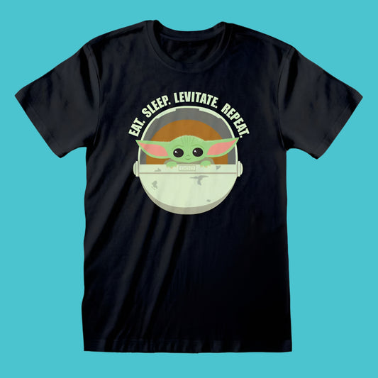 Star Wars The Mandalorian the Child Eat Sleep Levitate T-Shirt
