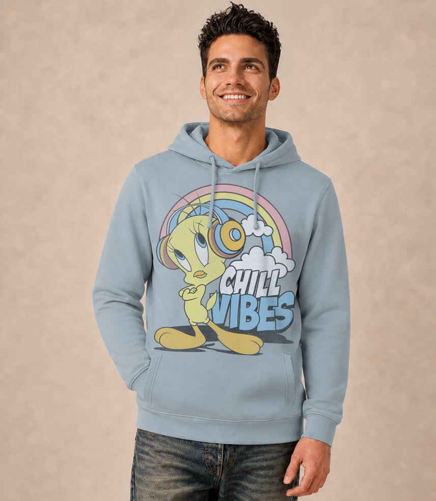 LOONEY TUNES TWEETY CHILL VIBES HOODIE