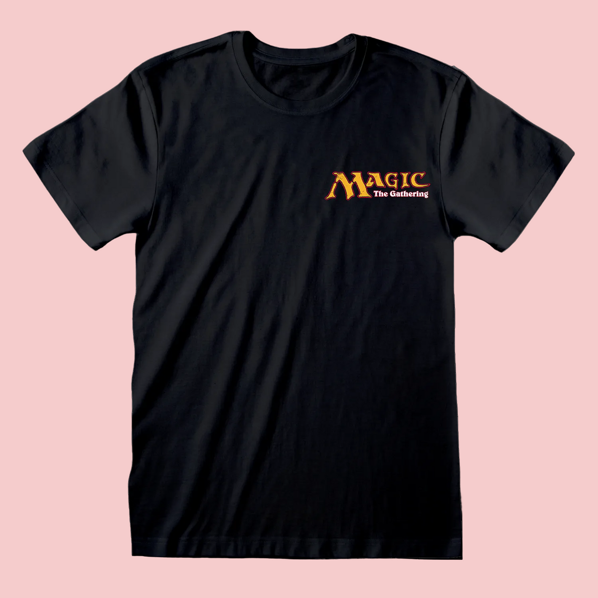 Black t-shirt with a Magic The Gathering Logo