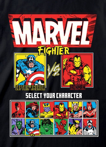 Marvel - VS Screen - Black T-Shirt
