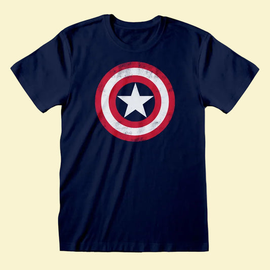 Marvel Comics Avengers - Captain America Shield Blue T-Shirt