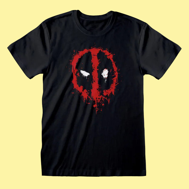 Marvel Comics Deadpool - Splat Black T-Shirt