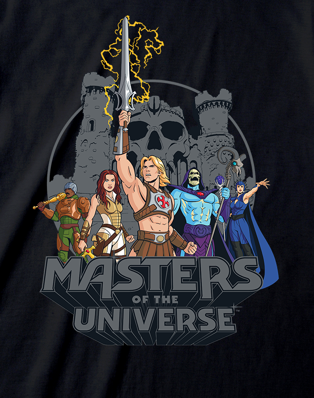 Masters of the Universe - 2026 Movie - Group Pose Black T-Shirt