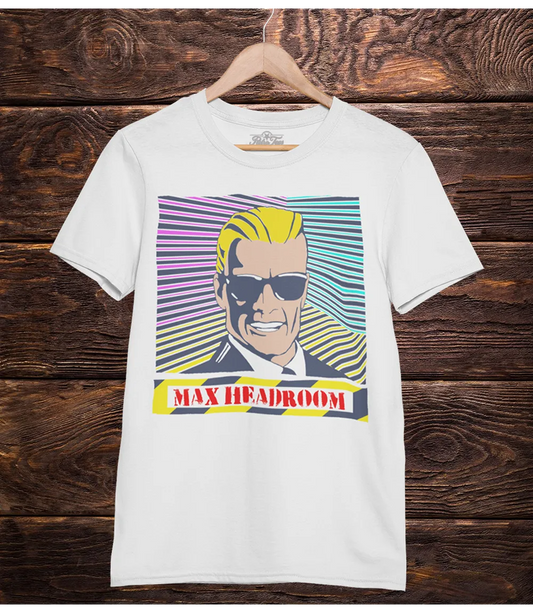 Max Headroom Pop Art T-Shirt | Retro 80s TV Graphic Tee