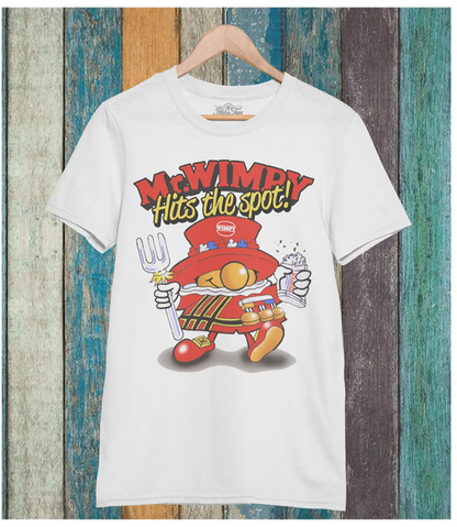 Retro Wimpy Graphic T-Shirt - Fast Food Burger and Fries Lover Unisex Tee