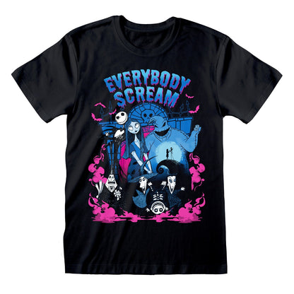 Nightmare Before Christmas, The - Everybody Scream Black T-Shirt