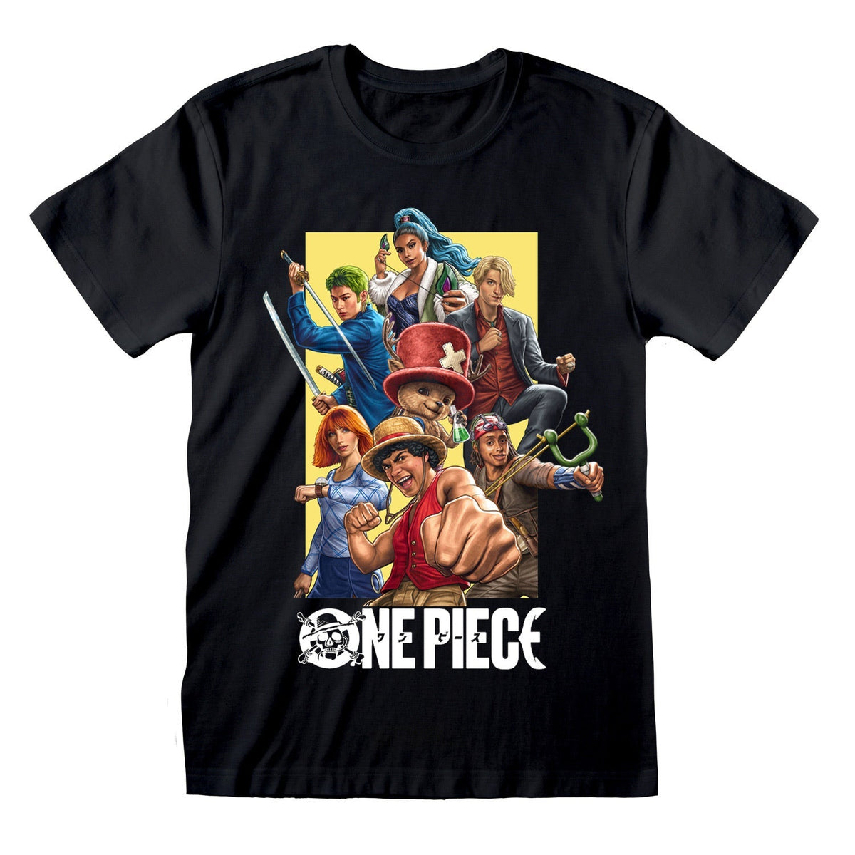 One Piece - Full Cast Black T-Shirt