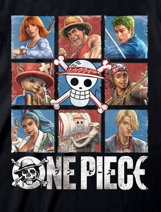 One Piece - Strawhat Pirates Black T-Shirt