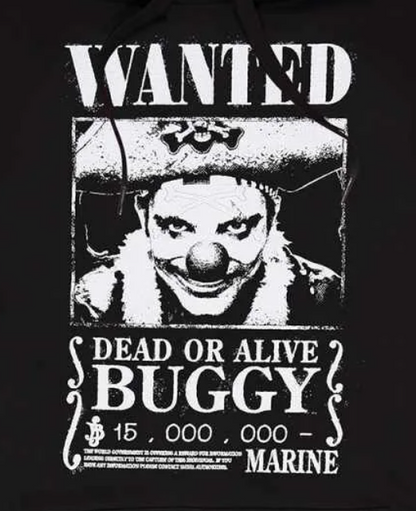 ONE PIECE Buggy Wanted Poster Unisex Hoodie