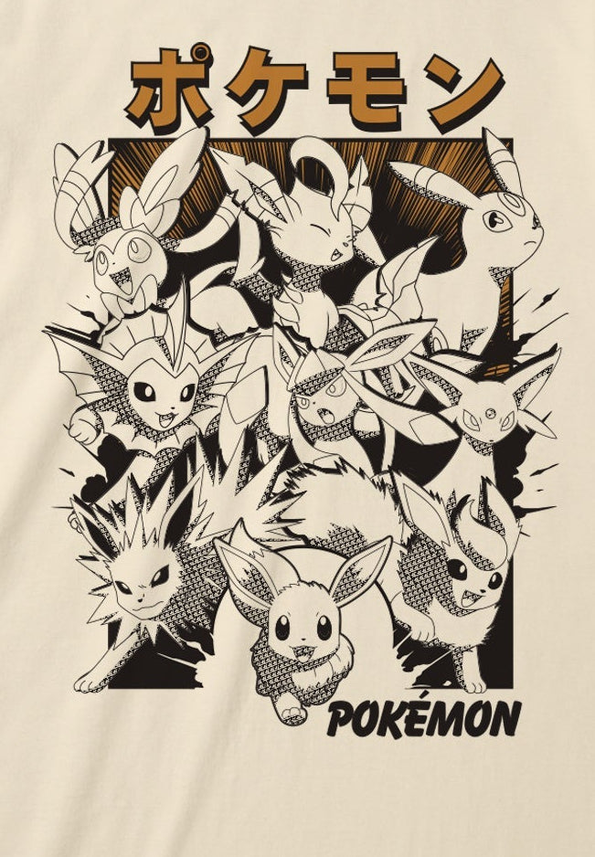 Pokemon - Eevee Katakana Natural T-Shirt