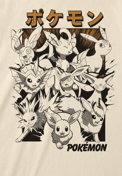 Pokemon - Eevee Katakana Natural T-Shirt