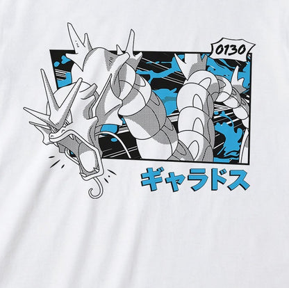 Pokemon - Gyarados Katakana White T-Shirt