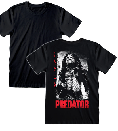 Black t-shirt with 'Predator' graphic design 
