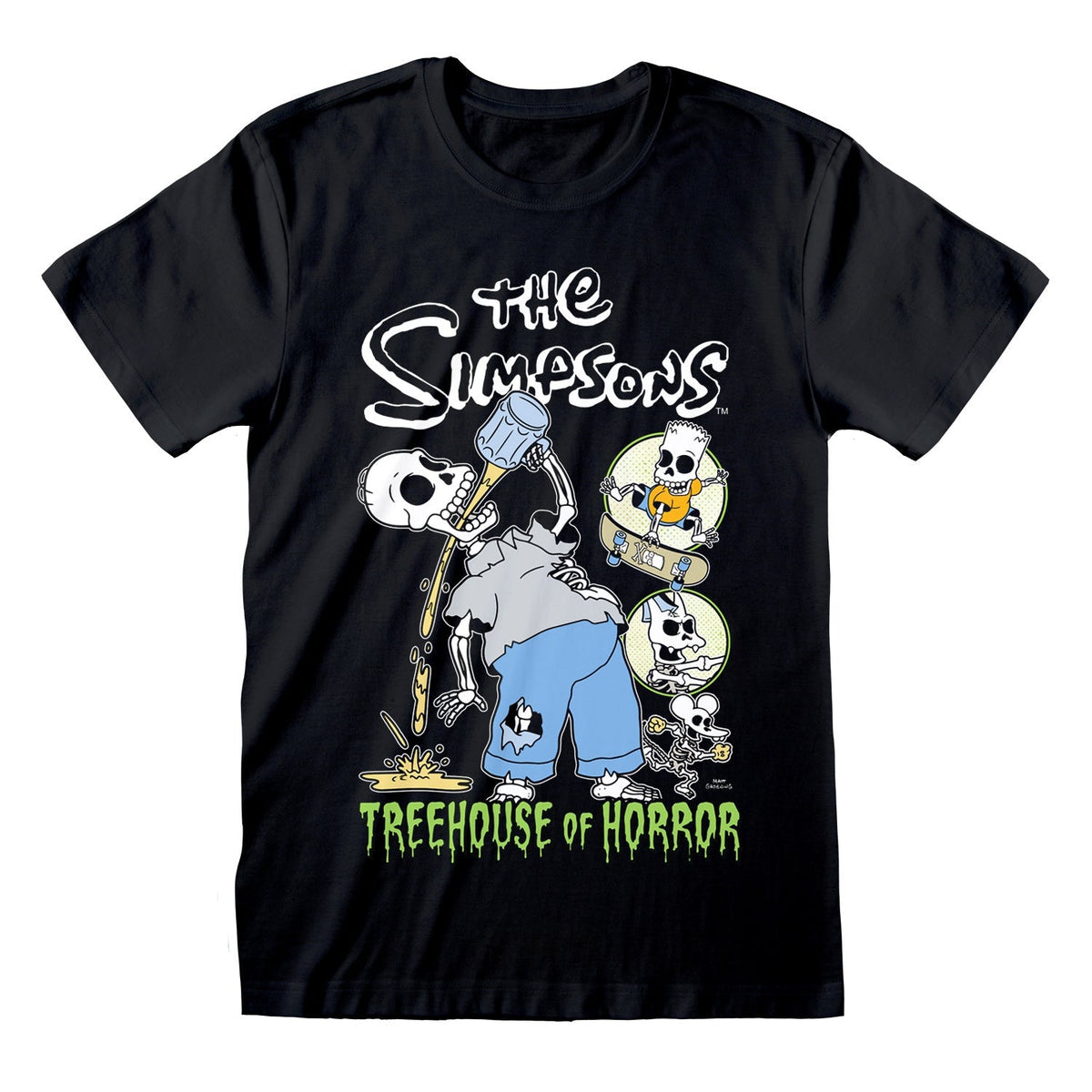 Simpsons, The - Treehouse Black T-Shirt