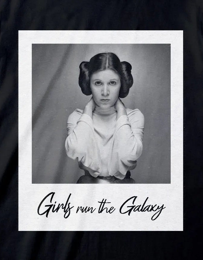 STAR WARS CLASSIC - Leia Girls Run the Galaxy Black T-Shirt