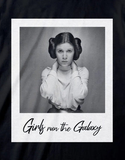 STAR WARS CLASSIC - Leia Girls Run the Galaxy Black T-Shirt