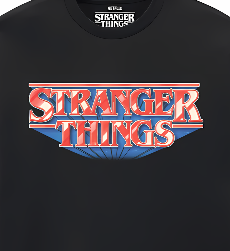 STRANGER THINGS  RETRO LOGO - T-SHIRT