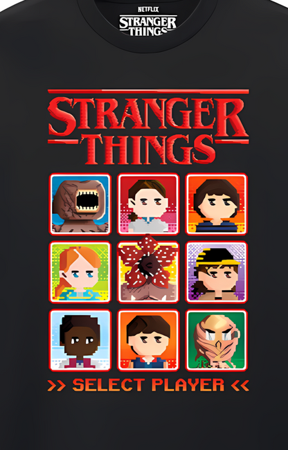 STRANGER THINGS  SELECT A PLAYER - T-SHIRT