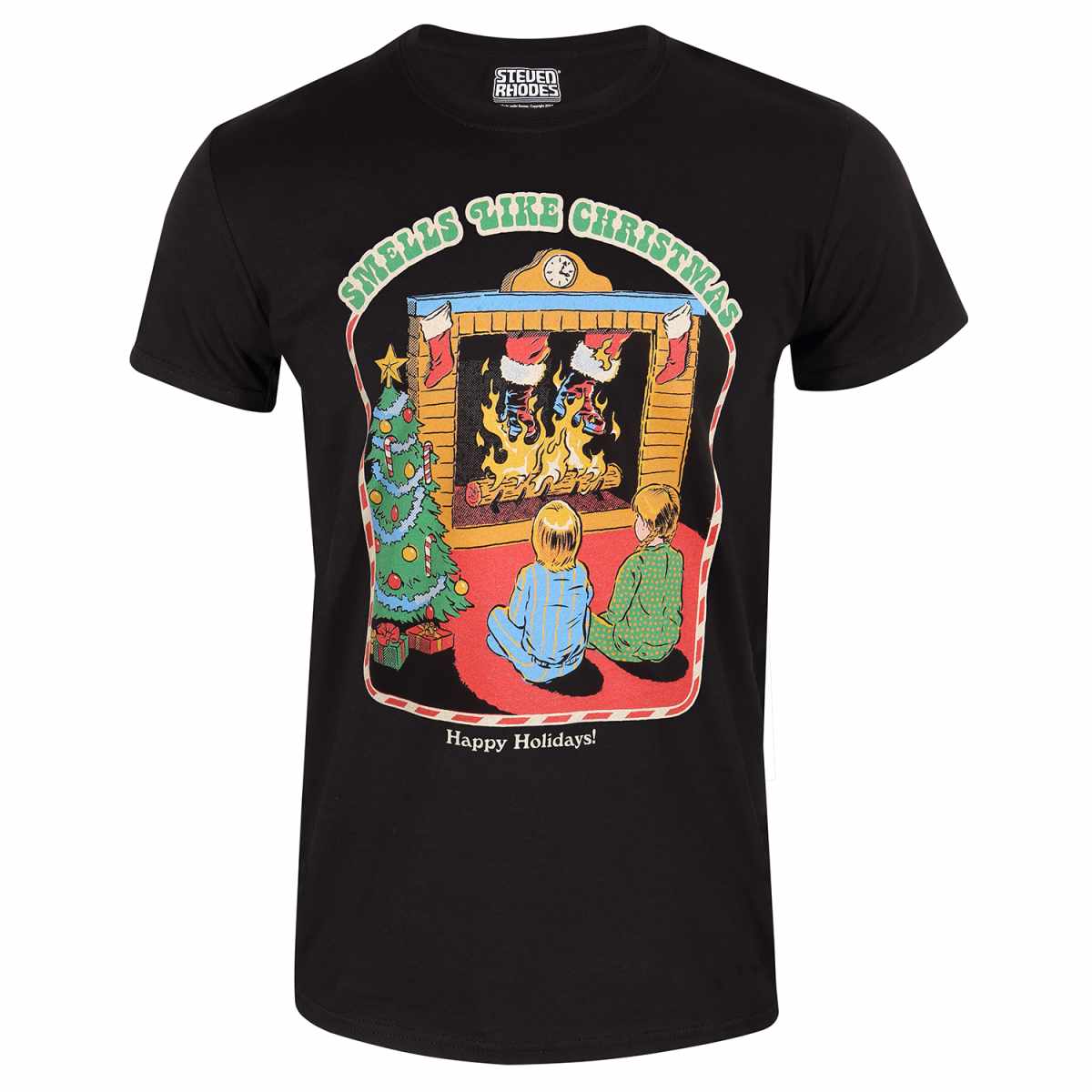 Steven Rhodes - Smell Like Christmas Black T-Shirt