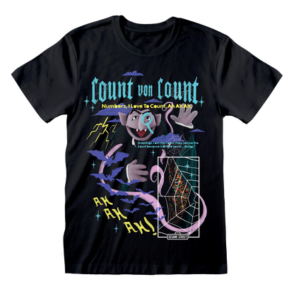 Sesame Street - Count on me Black T-Shirt