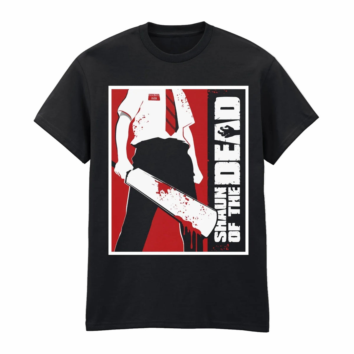 Shaun of the Dead - Close up Shaun Black T-Shirt