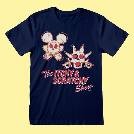 Simpsons, The - Brokenskulls Navy Blue T-Shirt