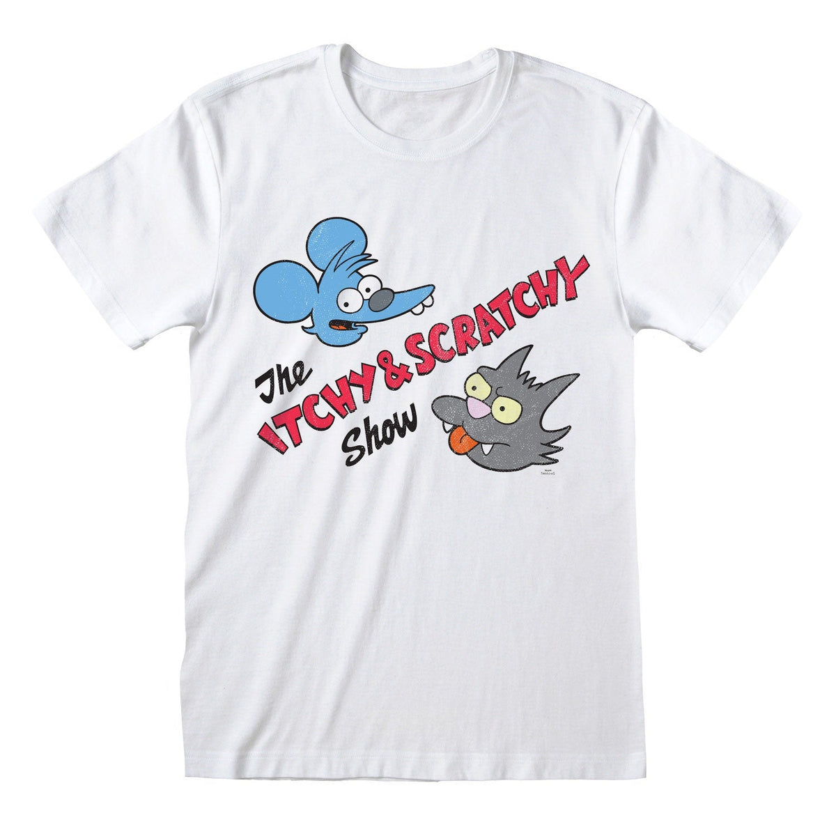 The Simpsons - Itchy & Scratchy Show White T-Shirt
