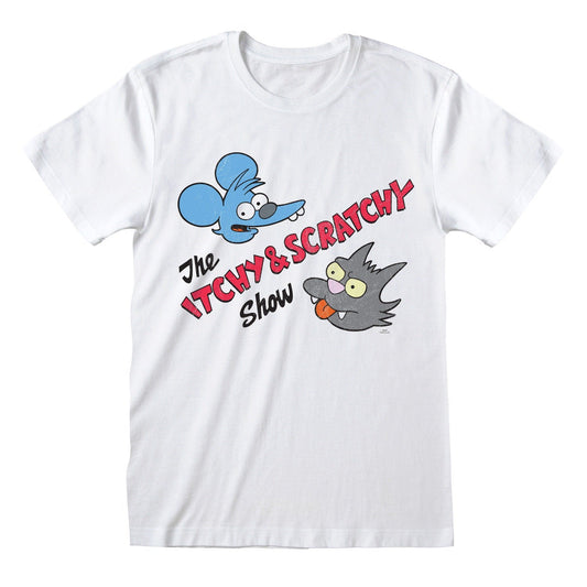 The Simpsons - Itchy & Scratchy Show White T-Shirt