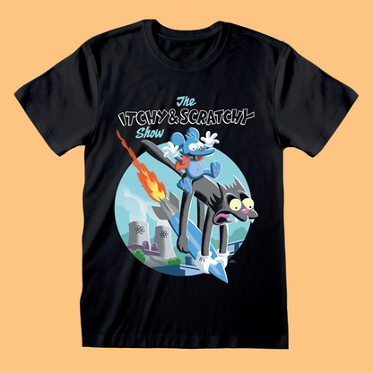 Simpsons, The - Rocket Black T-Shirt