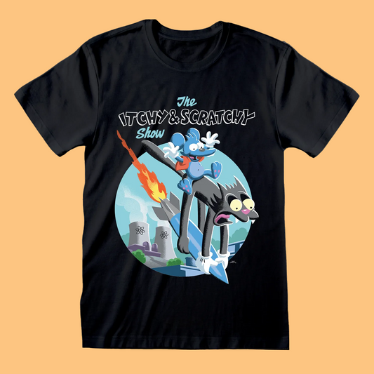 Simpsons, The - Rocket Black T-Shirt