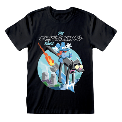 The Simpsons - Rocket Black T-Shirt