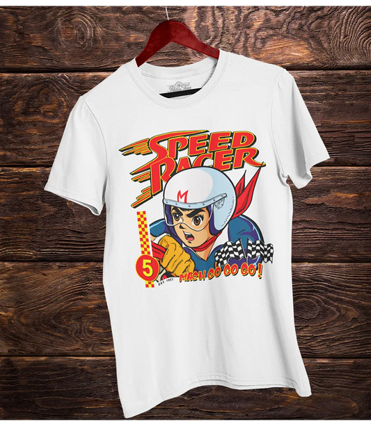 Speed Racer Unisex T-Shirt - Vintage Cartoon Top - Retro Tees