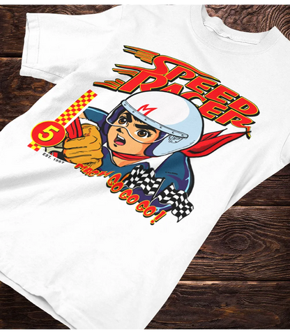 Speed Racer Unisex T-Shirt - Vintage Cartoon Top - Retro Tees