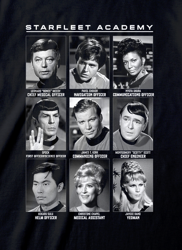 Star Trek - Scrapbook Black T-Shirt