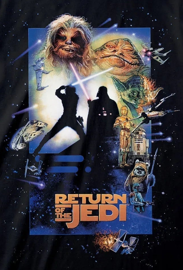 Star Wars Classic - Return Of The Jedi Black T-Shirt