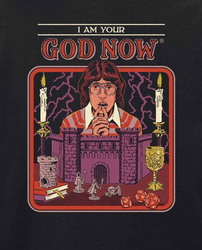 Steven Rhodes - I Am Your God Now Black T-Shirt