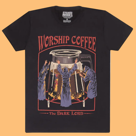 STEVEN RHODES  WORSHIP COFFEE - T-SHIRT