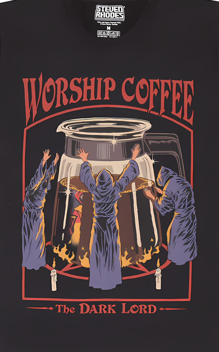 STEVEN RHODES  WORSHIP COFFEE - T-SHIRT