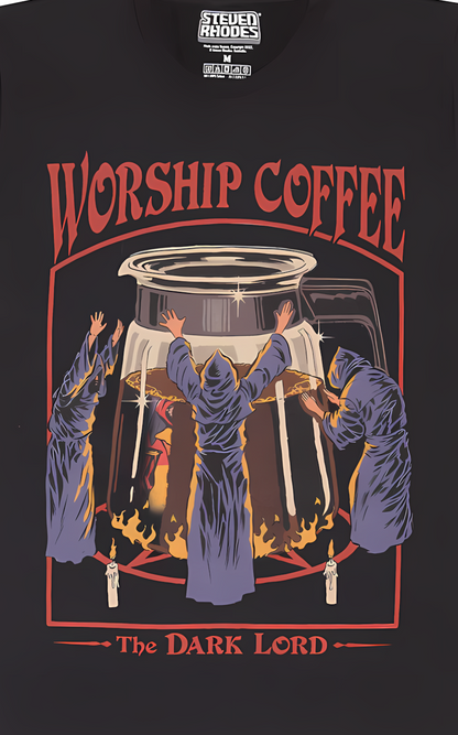 STEVEN RHODES  WORSHIP COFFEE - T-SHIRT