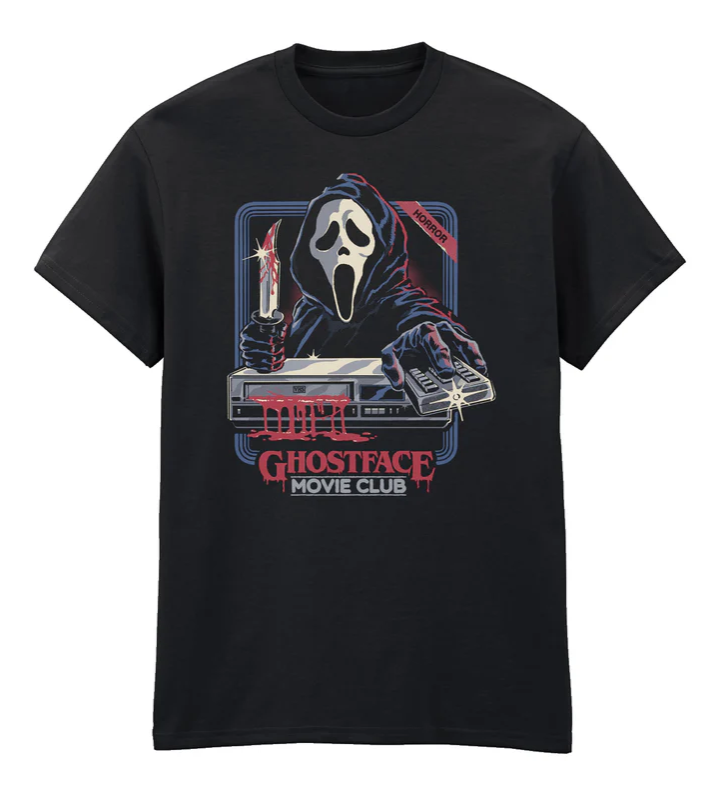 STEVEN RHODES  COLLAB GHOSTFACE - MOVIE CLUB - T-SHIRT