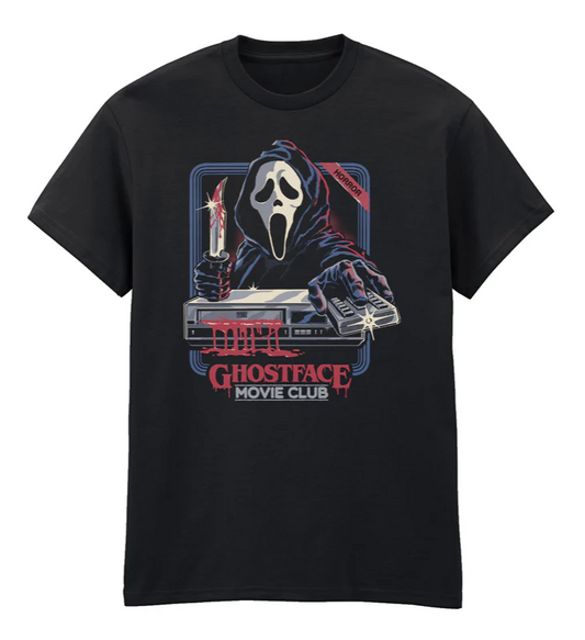 STEVEN RHODES  COLLAB GHOSTFACE - MOVIE CLUB - T-SHIRT