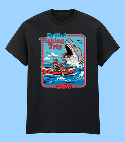 STEVEN RHODES  COLLAB JAWS - MY FIRST FISHING TRIP - T-SHIRT