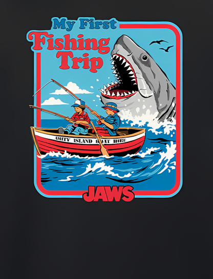 STEVEN RHODES  COLLAB JAWS - MY FIRST FISHING TRIP - T-SHIRT
