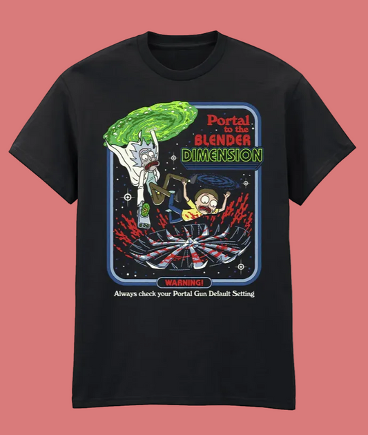 Steven Rhodes X Rick And Morty Portal T-shirt