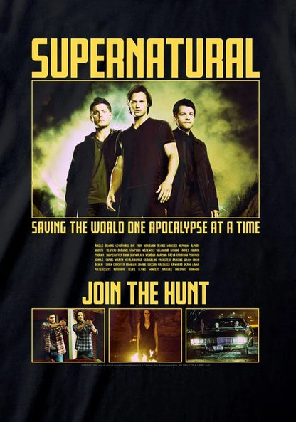Supernatural - Join The Hunt Black T-Shirt