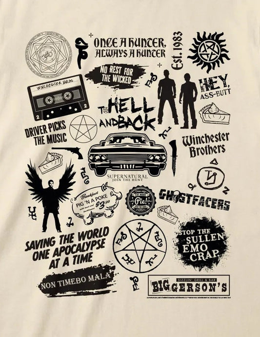 Supernatural - Icons Natural T-Shirt