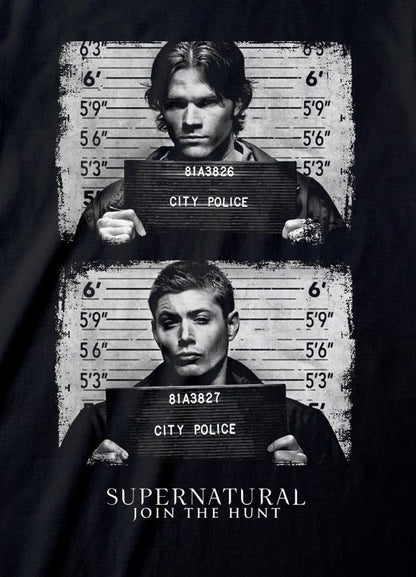 Supernatural - Line Up Black T-Shirt