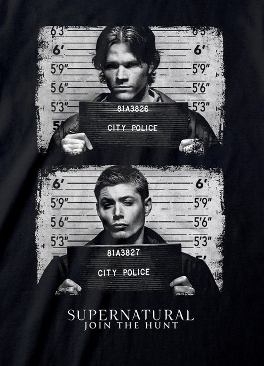 Supernatural - Line Up Black T-Shirt